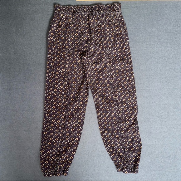 Anthropologie Linen Utility Jogger Multi Fall Color Patterned Joggers Boho Small - Picture 3 of 16